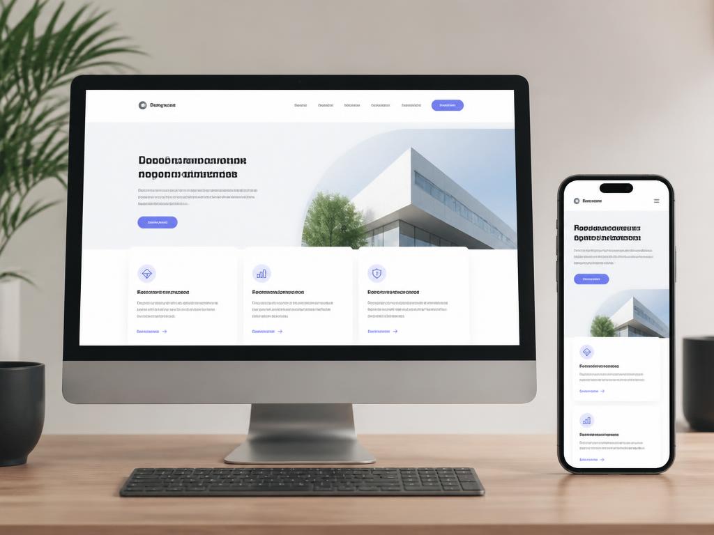 Même page web affichée sur un écran d'ordinateur et sur un téléphone