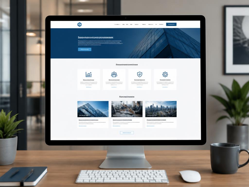 Site d'entreprise avec une page d'actualités et d'articles
